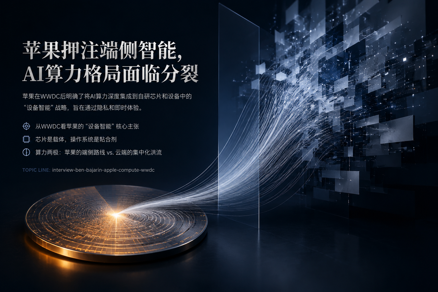 苹果押注端侧智能，AI算力格局面临分裂