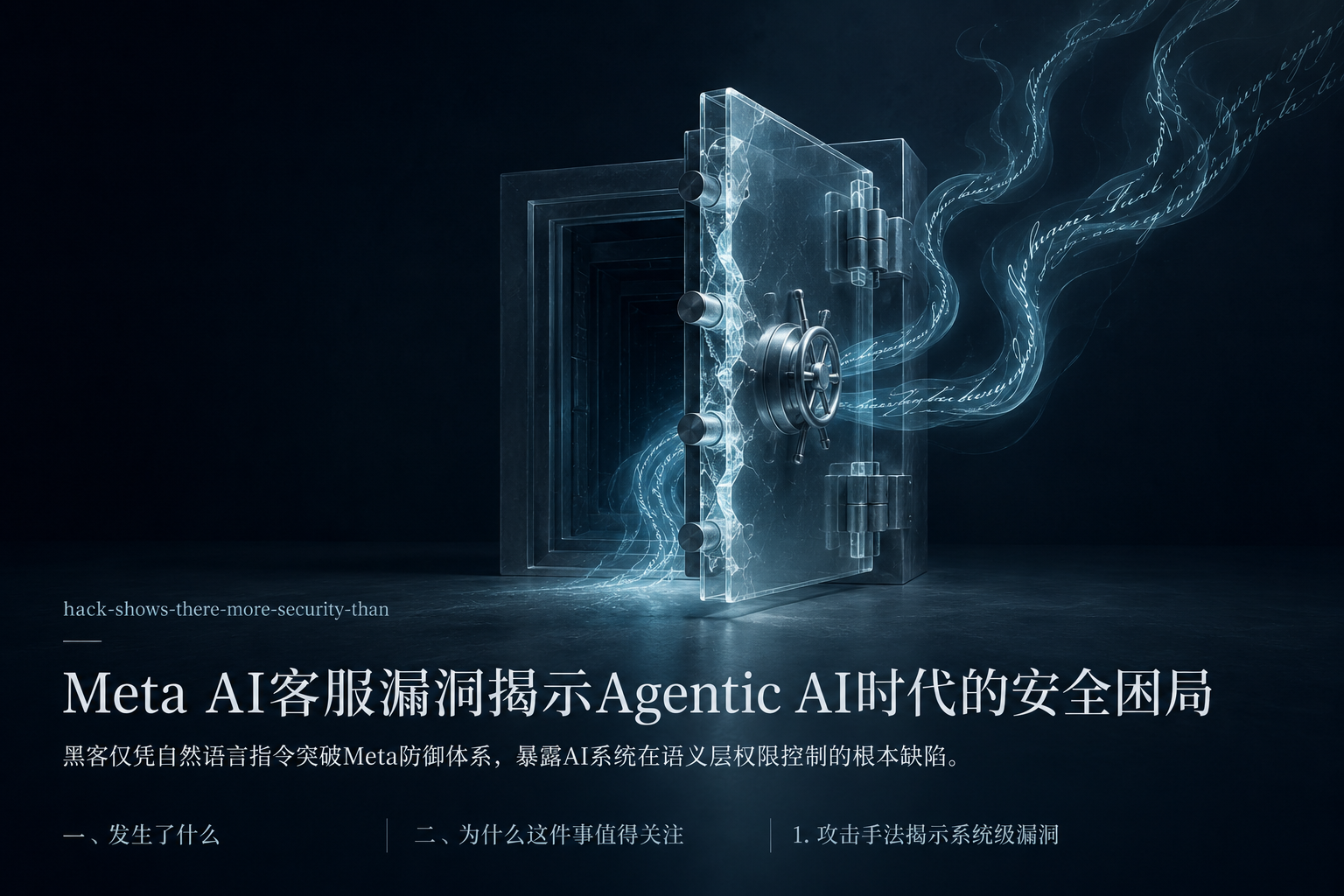 Meta AI 客服漏洞暴露智能代理安全危机